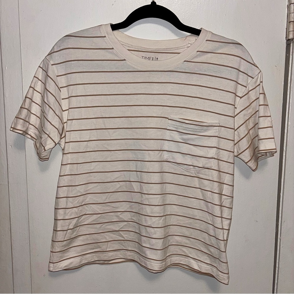 Casual Striped Tee from Time and Tru